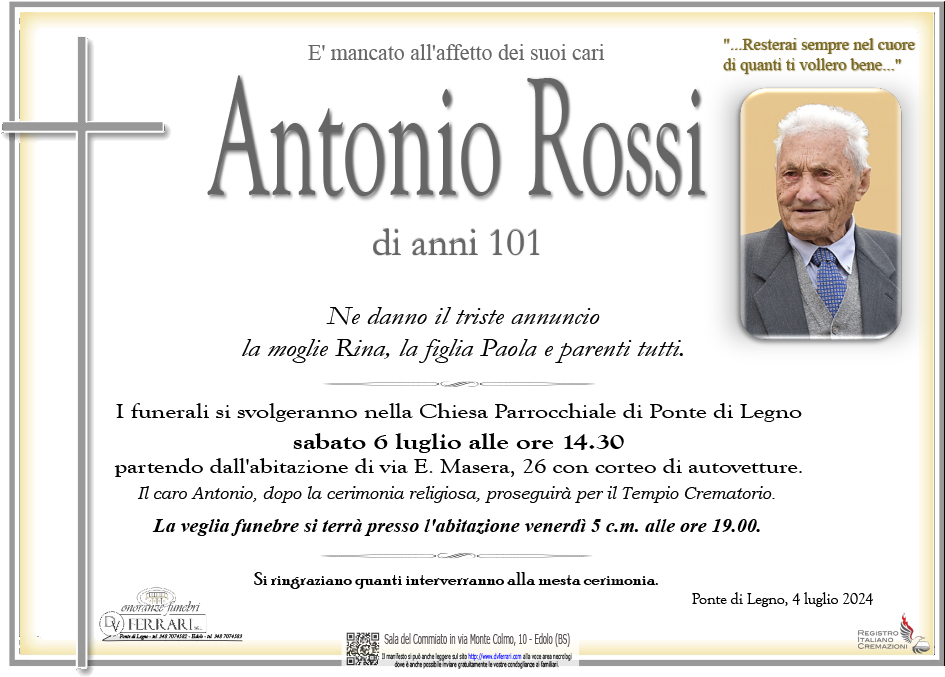 ANTONIO ROSSI - PONTE DI LEGNO