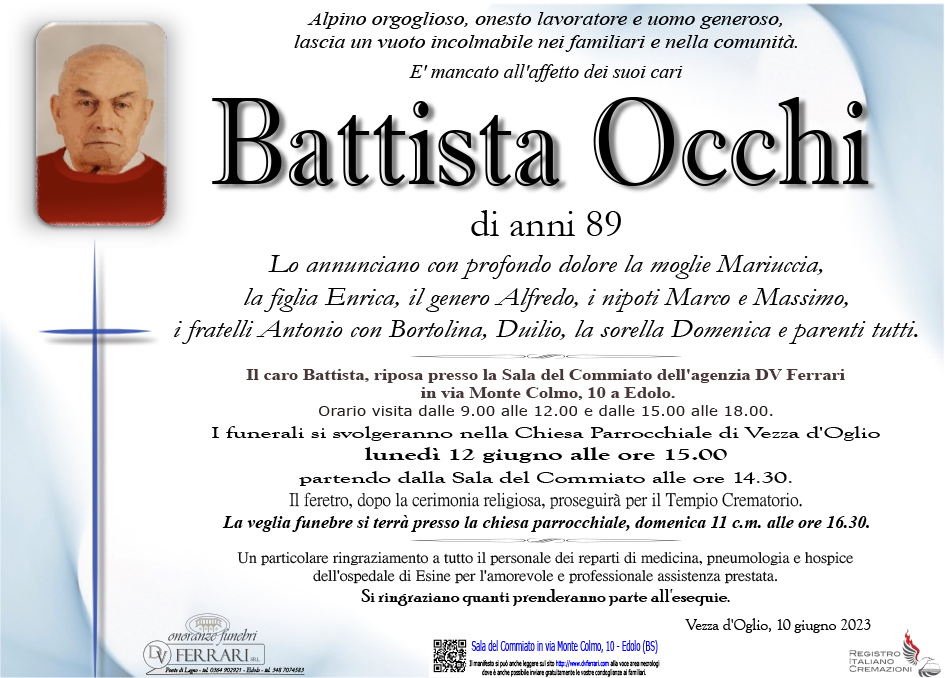 BATTISTA OCCHI - VEZZA D'OGLIO