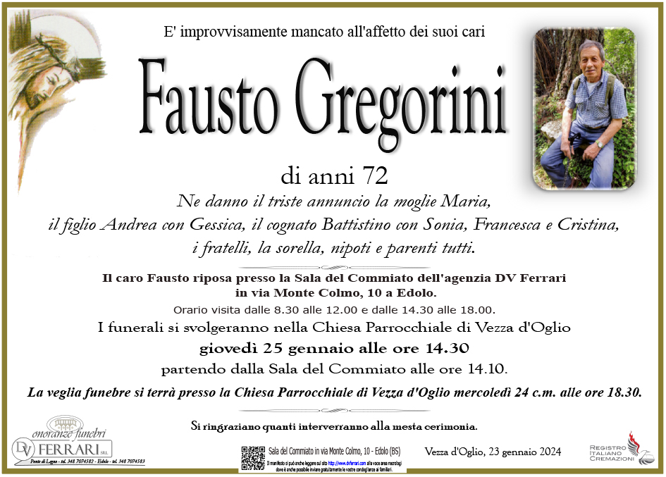 FAUSTO GREGORINI - VEZZA D'OGLIO