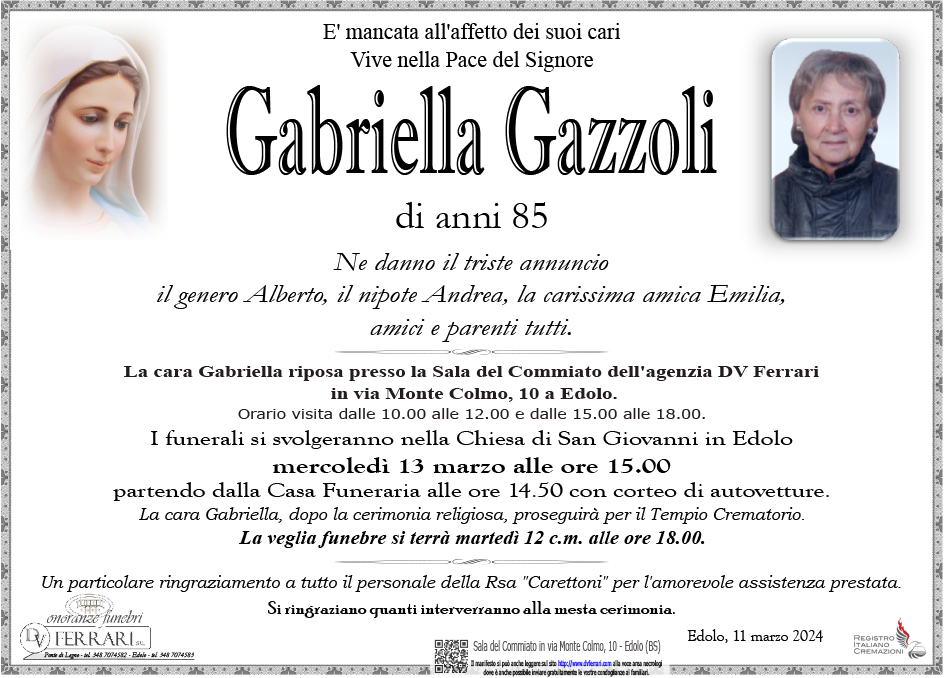 GABRIELLA GAZZOLI - EDOLO