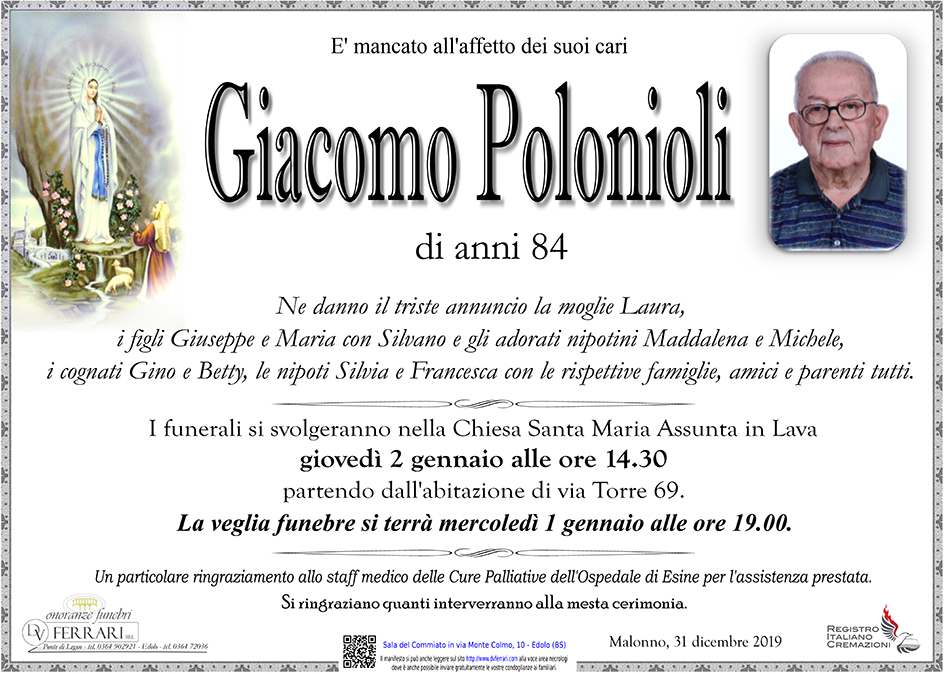 GIACOMO POLONIOLI - MALONNO