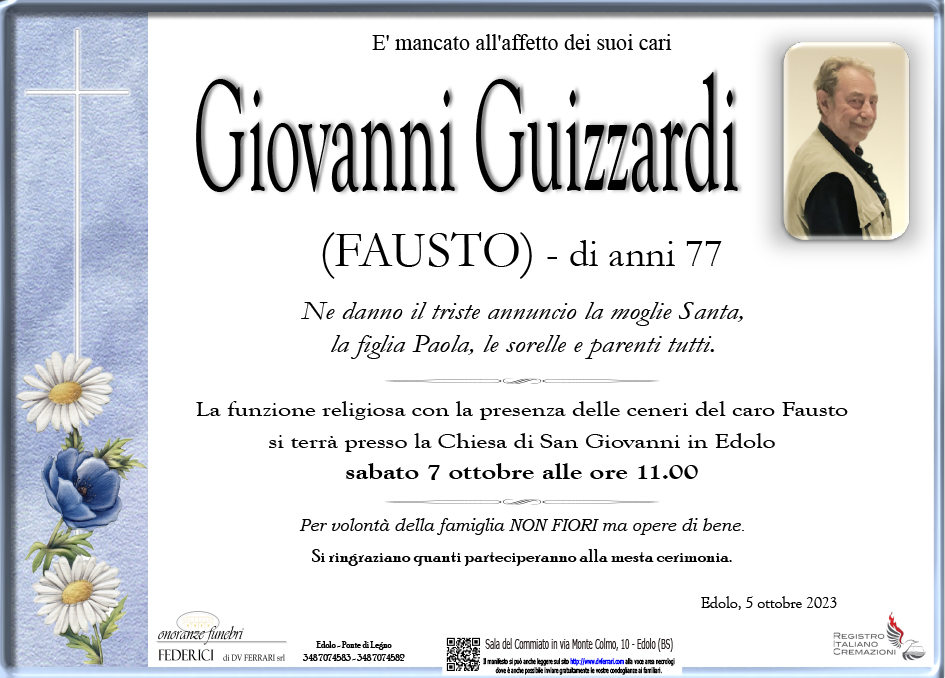 GIOVANNI GUIZZARDI (FAUSTO) - EDOLO