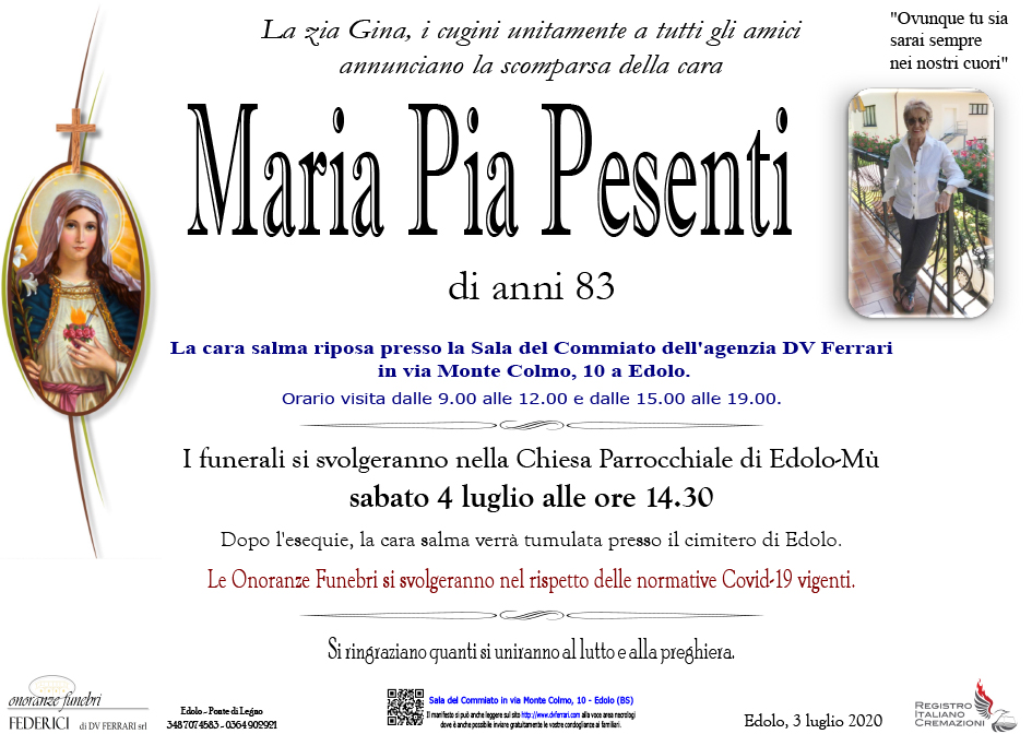 MARIA PIA PESENTI - EDOLO