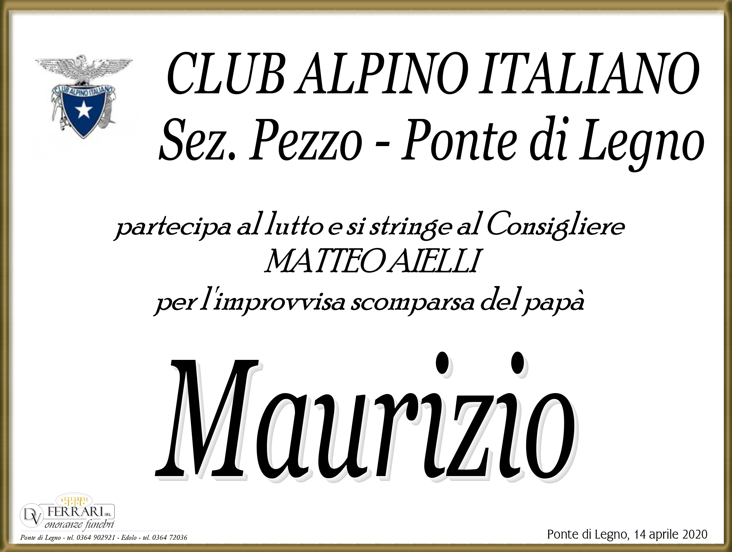 MAURIZIO AIELLI - PONTE DI LEGNO